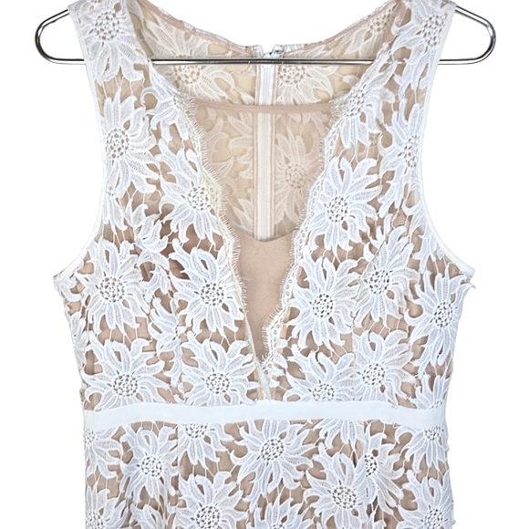 Adrianna Papell Illusion Neckline Fit & Flare Midi Dress - Picture 4 of 9